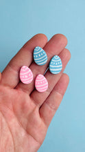 Load image into Gallery viewer, handpainted easter egg studs (various colors)
