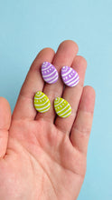 Load image into Gallery viewer, handpainted easter egg studs (various colors)
