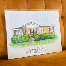 Load image into Gallery viewer, watercolor home portrait
